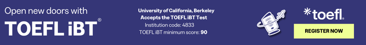 UC Berkeley New TOEFL Banner